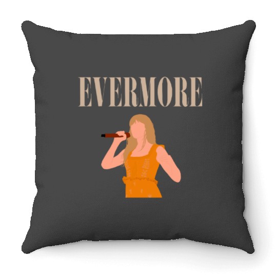 taylorswift evermore eras tour art Throw Pillows