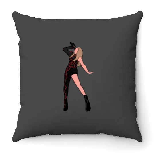 Swift reputation outfit eras tour Throw Pillows