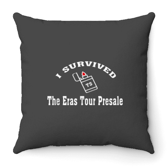Discover I Survived The Eras Tour Presale Throw Pillows