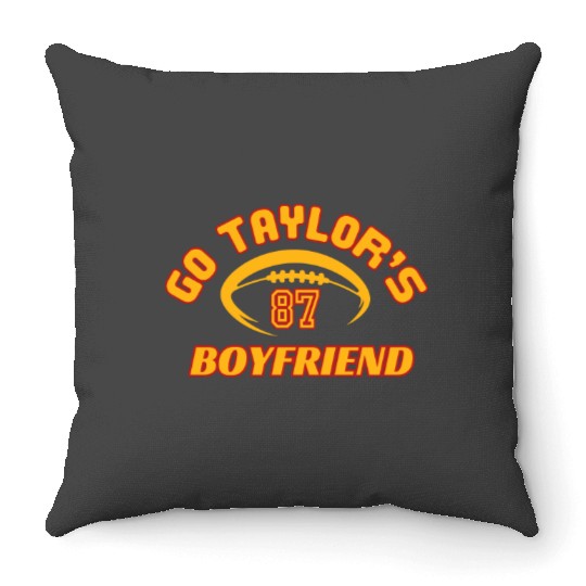 Discover Go Boyfriend Taylor version Throw Pillows