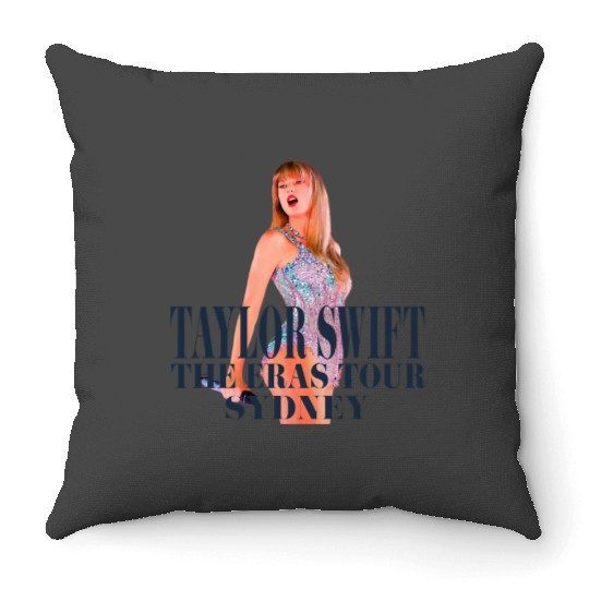 Eras tour Sydney Fitted Scoop Throw Pillows