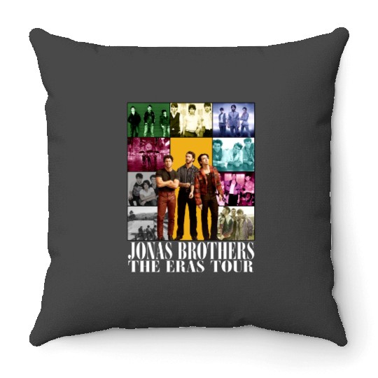 Discover Vintage The Eras Tour 2023- Jonas Brothers JB The Album waffle house Throw Pillows