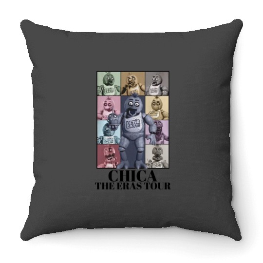 Vintage Fnaf Chica Eras Tour things you probably didn't know sixth sense Throw Pillows
