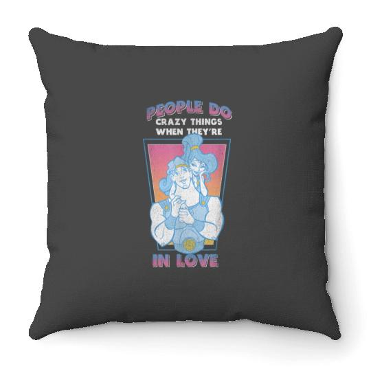disneys Hercules Valentine's Day Vintage Megara In Love  Gifts Throw Pillows