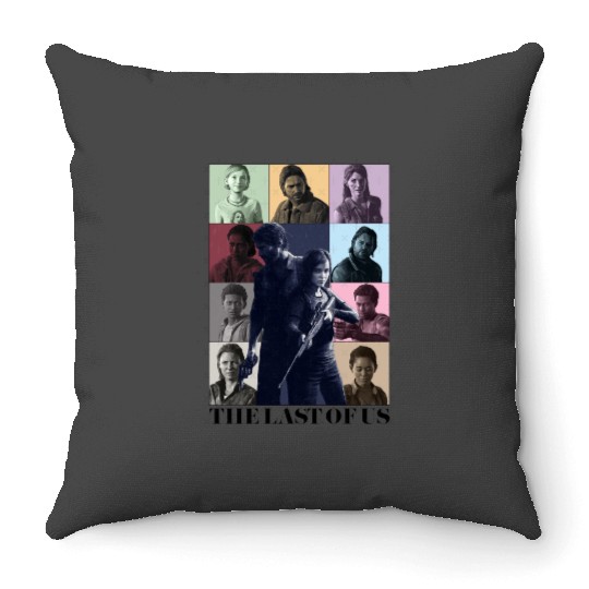 The Last of Us Eras Tour (writing) Throw Pillows