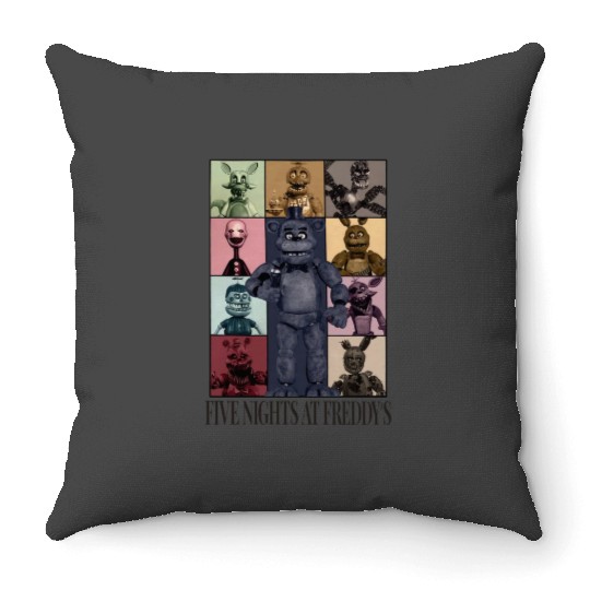 Five Nights At Freddys Eras Tour  .png Throw Pillows