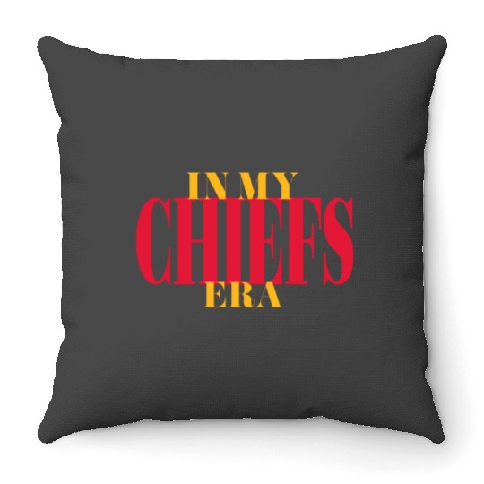 In My Chiefs Era - Eras Tour - Team Traylor Throw Pillows