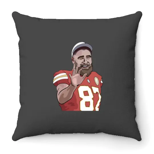 taylorr Swift Travis Kelce iii Throw Pillows
