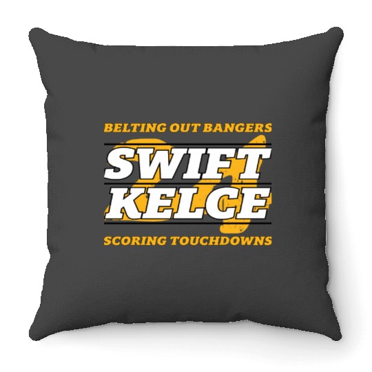 taylorr Swift and Travis Kelce - Kelce Swift 2024 Throw Pillows