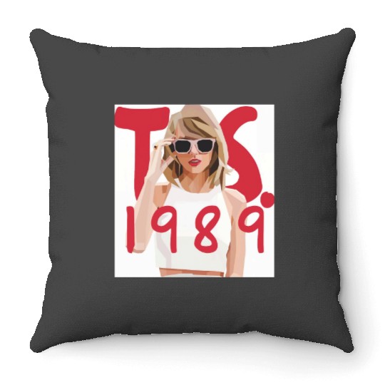 taylorr Swift 1989 Graphic Throw Pillows