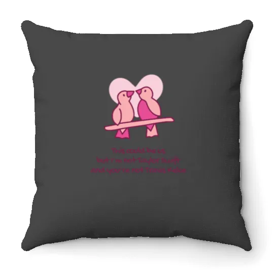 taylorr Swift Travis Kelce Tayvis Lovebirds Throw Pillows