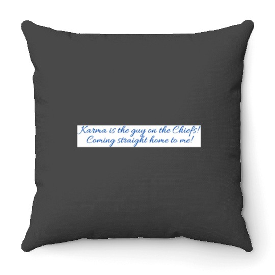 Karma Lyric taylorr Swift Travis Kelce Throw Pillows