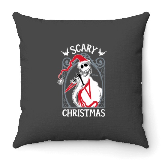 disneys The Nightmare Before Christmas Jack Scary Christmas Throw Pillows