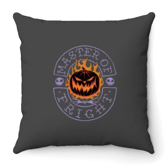 disneys Nightmare Before Christmas Halloween Master Of Fright Throw Pillows