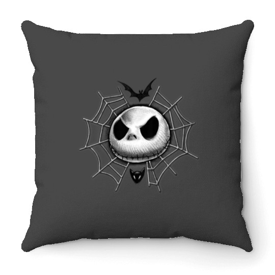disneys Nightmare Before Christmas Jack Web Throw Pillows