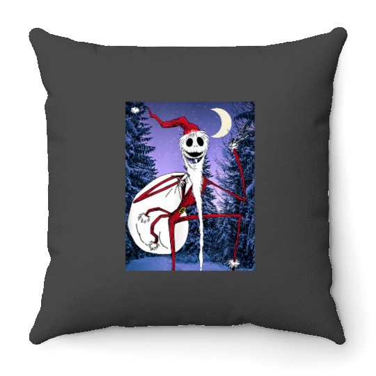 disneys Nightmare Before Christmas Santa Jack Throw Pillows