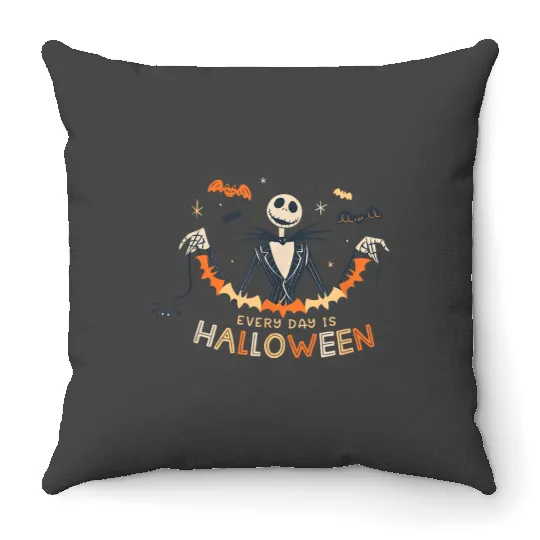 disneys The Nightmare Before Christmas Every Day Halloween Throw Pillows
