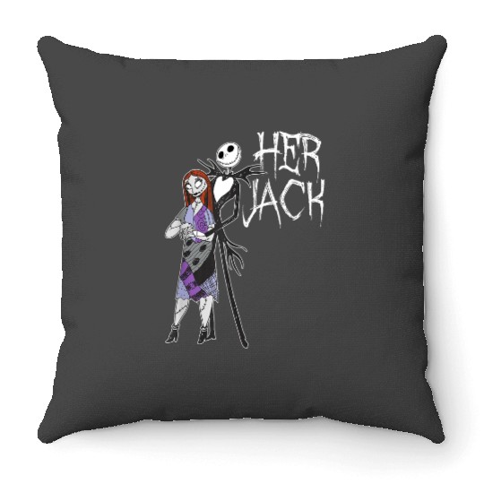 disneys The Nightmare Before Christmas Her Jack Throw Pillows