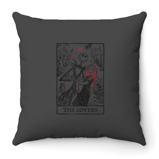 disneys The Nightmare Before Christmas Jack And Sally Tarot Throw Pillows