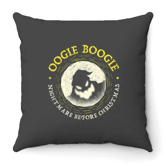 disneys Nightmare Oogie Boogie Moon Throw Pillows