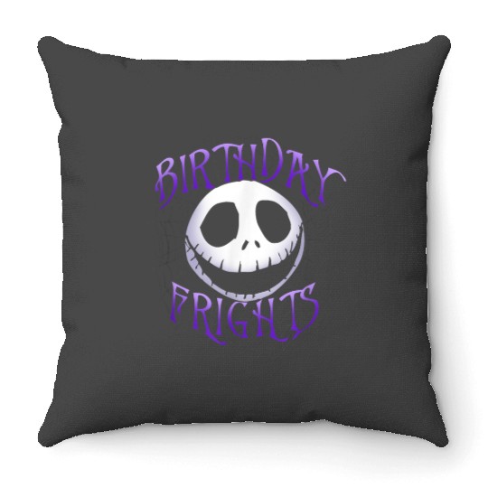 disneys Nightmare Before Christmas Jack Birthday Frights Throw Pillows