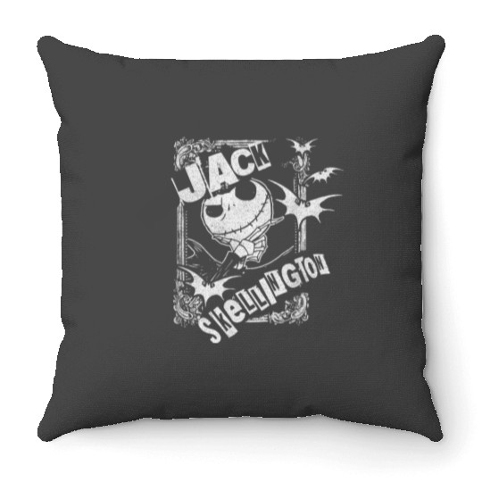 disneys The Nightmare Before Christmas Jack Skellington Bats Throw Pillows