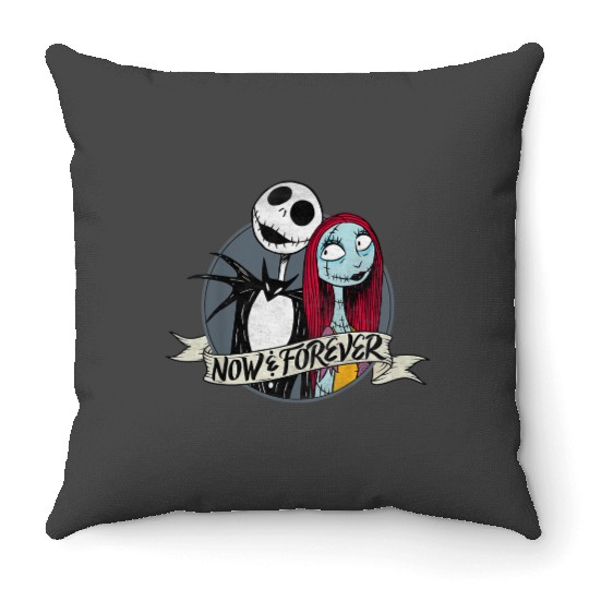 disneys Nightmare Jack Sally Now And Forever Throw Pillows