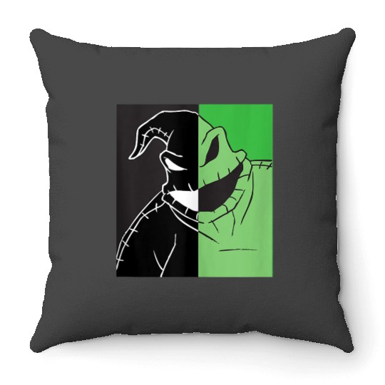 disneys The Nightmare Before Christmas Oogie Boogie Split Throw Pillows