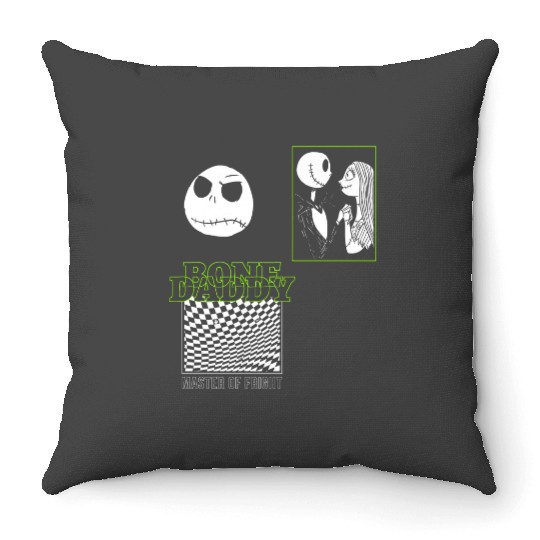 disneys The Nightmare Before Christmas Bone Daddy Panels Throw Pillows