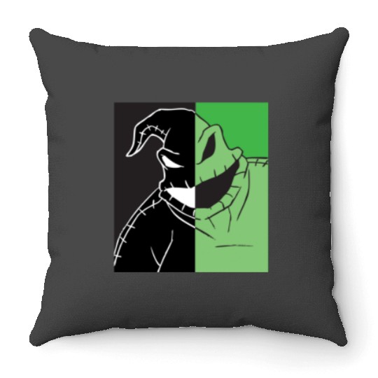 disneys The Nightmare Before Christmas Oogie Boogie Split Throw Pillows