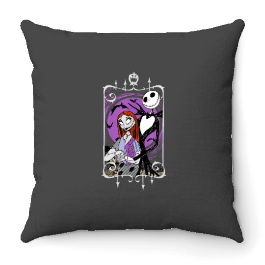 disneys Nightmare Before Christmas Jack And Sally Throw Pillows
