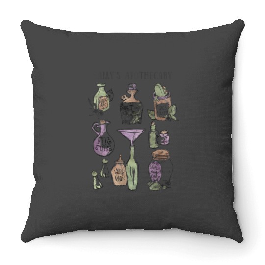 disneys The Nightmare Before Christmas Sally's Apothecary Throw Pillows