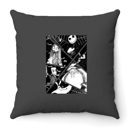 disneys Nightmare Before Christmas Story Throw Pillows