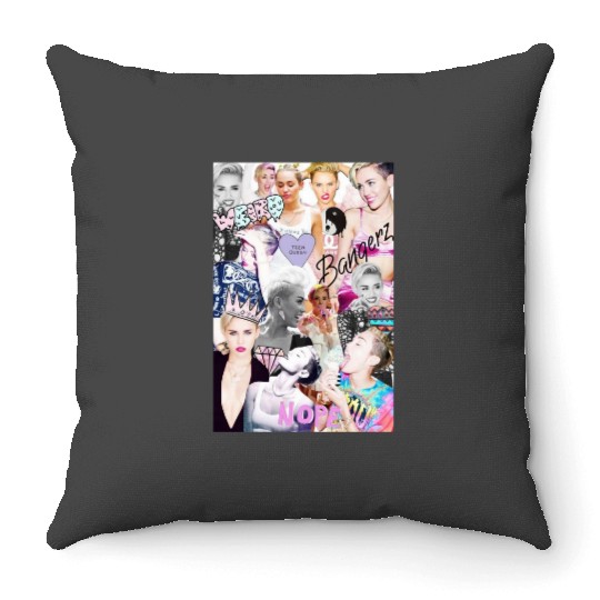Miley Cyrus Eras Tour Throw Pillows