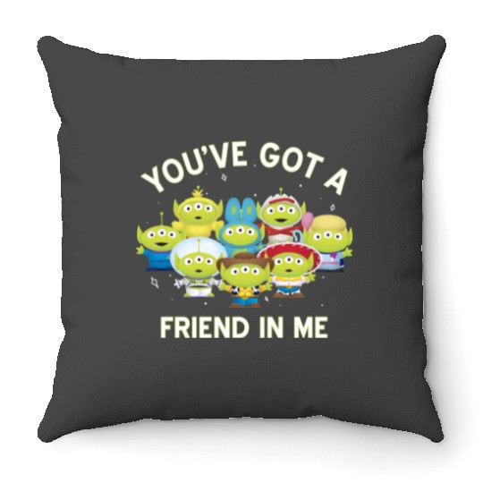 disneys pixars Aliens Toy Story You've Got A Friend In Me Throw Pillows