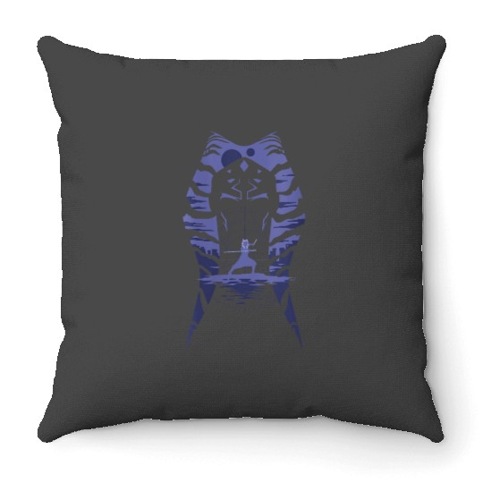 Stars Wars Ahsoka Tano Alien Worlds disneys Throw Pillows