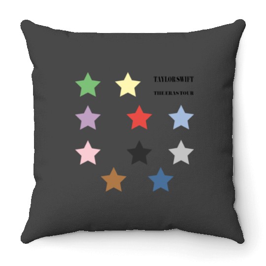 Discover eras tour stars pack (pastel edition) Sticker Throw Pillows