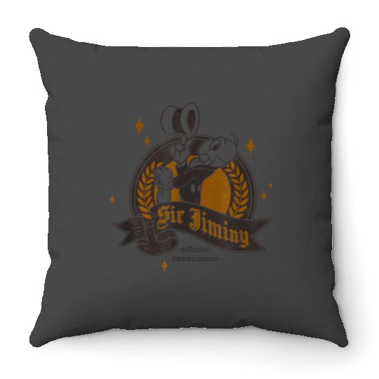 disneys Pinocchio Jiminy Cricket  Pose Throw Pillows