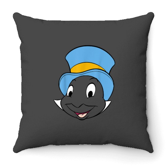 disneys Pinocchio Jiminy Cricket Big Face Throw Pillows