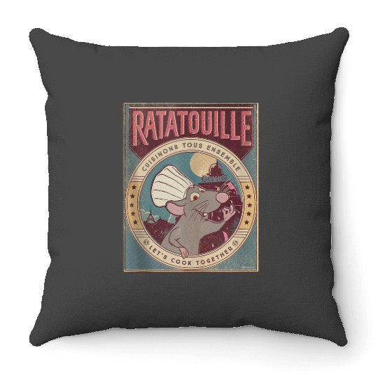 disneys And Pixars Ratatouille Chef Remy Lets Cook Together Throw Pillows