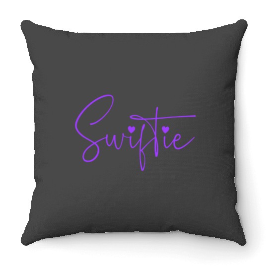 Discover Taylor version - Purple 1 Throw Pillows