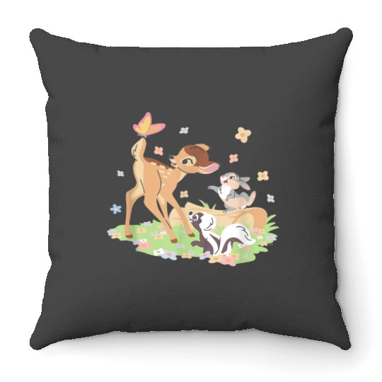 Disney Bambi Thumper & Flower Pastel Spring East Throw Pillows