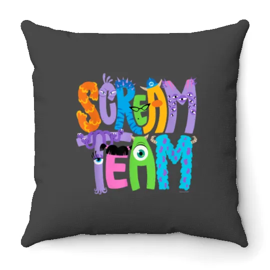Disney and Pixars Monsters Inc Scream Team Hallo Throw Pillows