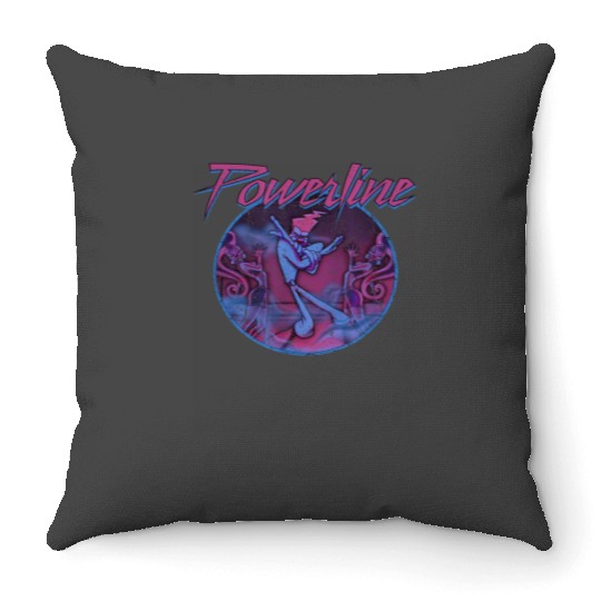 Disney A Goofy Movie Powerline Neon Disco Style Throw Pillows