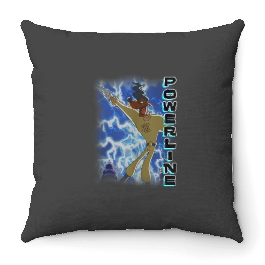 Disney A Goofy Movie Powerline Electrifying Dance Poster Throw Pillows