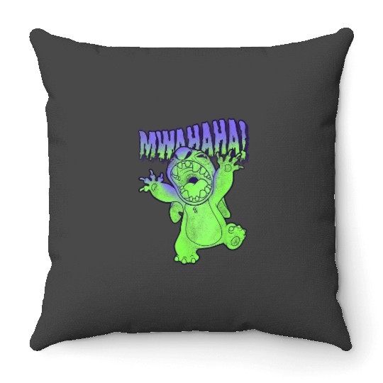 Disney Lilo Stitch Halloween Stitch Mwahaha Throw Pillows