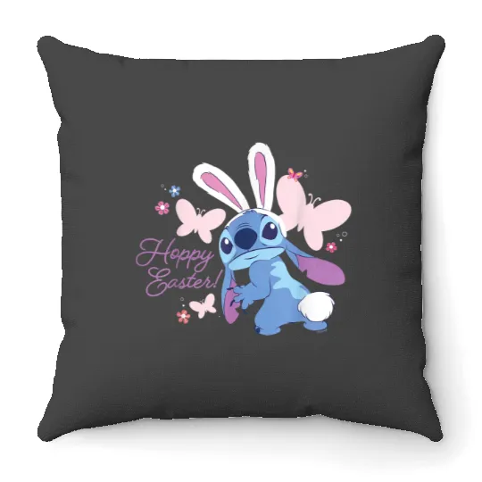 Disney Lilo Amp Stitch Hoppy Easter Bunny And Bu Throw Pillows