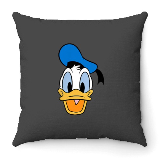 Disney Mickey And Friends Donald Duck Face Small Pocket Logo Gifts Trends Throw Pillows