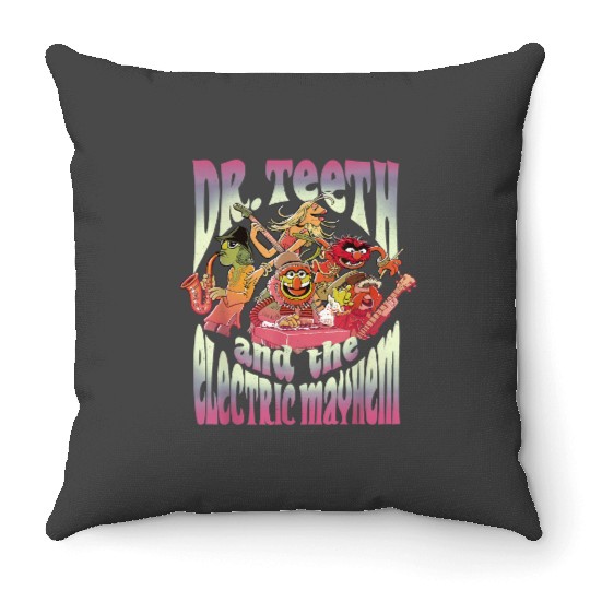 Disney The Muppets Dr. Teeth And The Electric Ma Throw Pillows