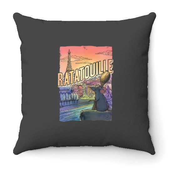 Disney  Ratatouille Remi Mouse Little Chef Retro , Disneyland Vacation Unisex  Family Birthday Gift Adult Kid Toddler Tee Throw Pillows